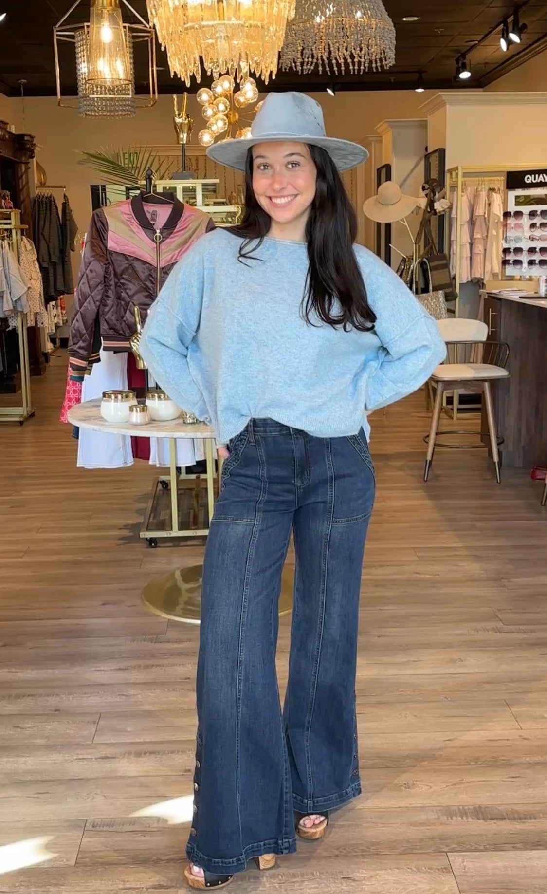 L/Sleeve Sweater with color detail