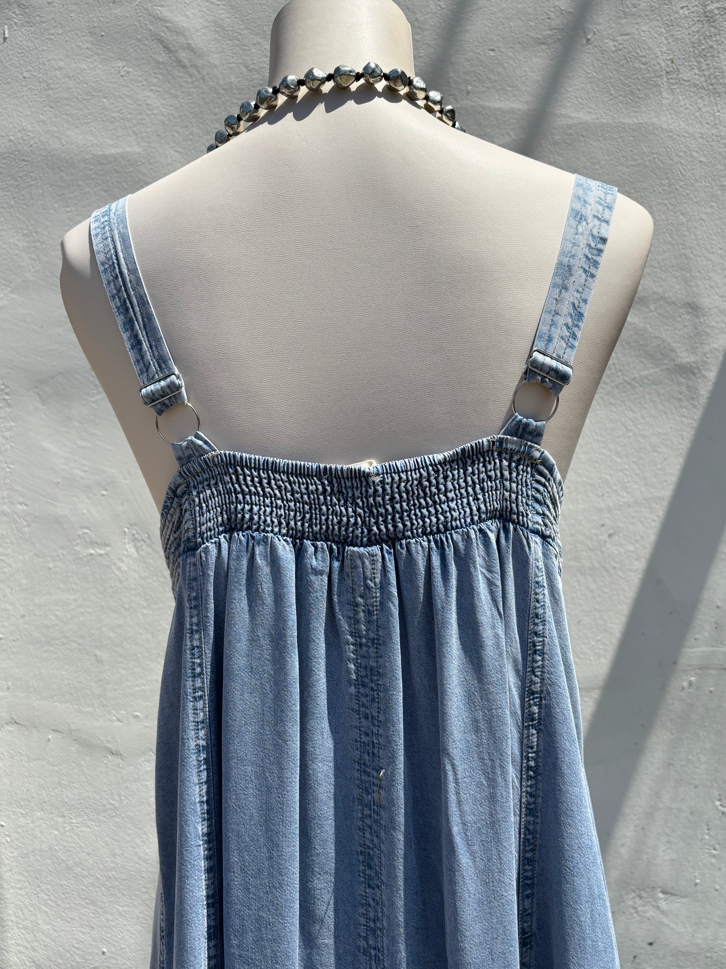 Denim Tencel Maxi Dress