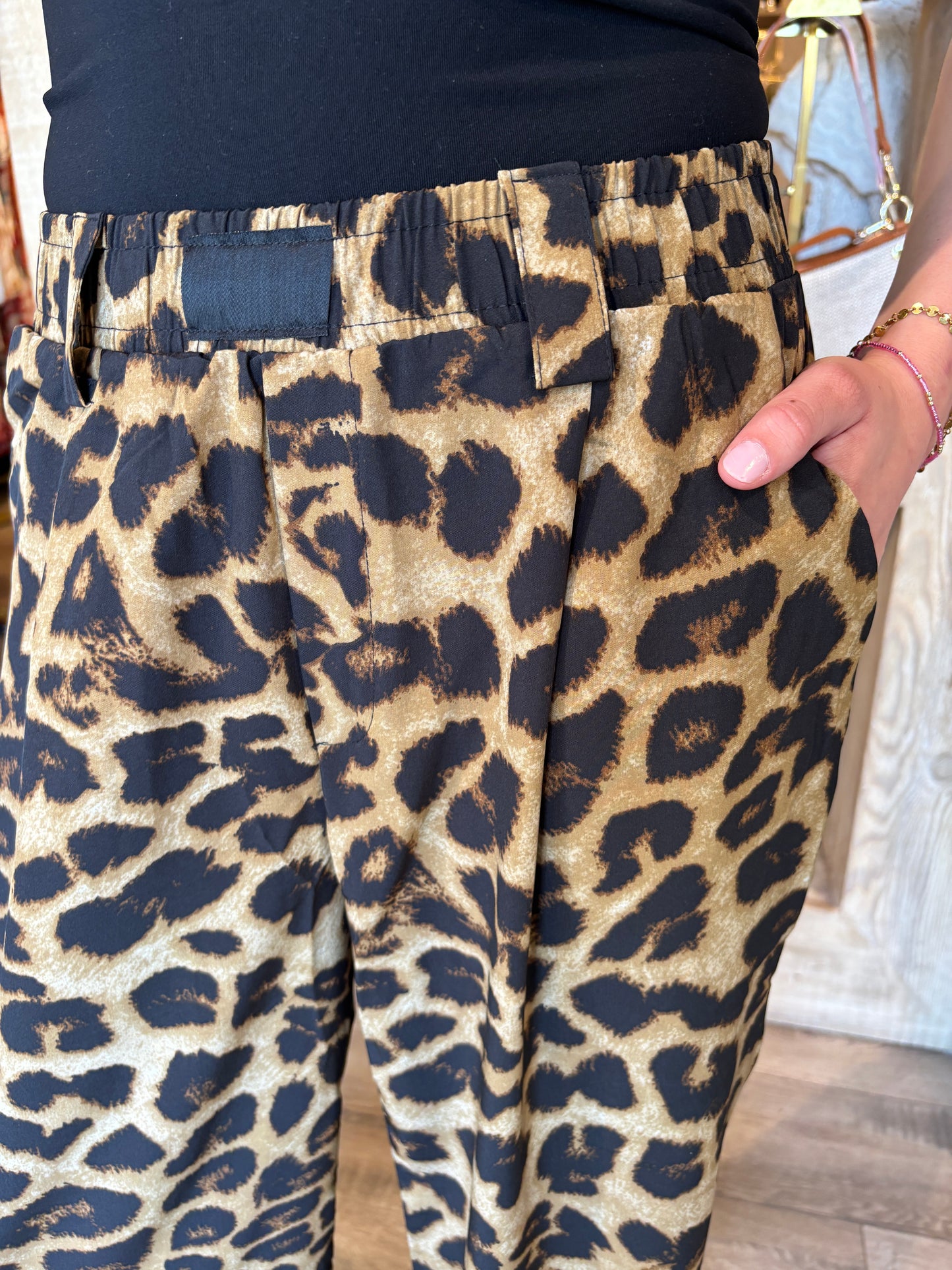 Leopard Silk Pant-Poem