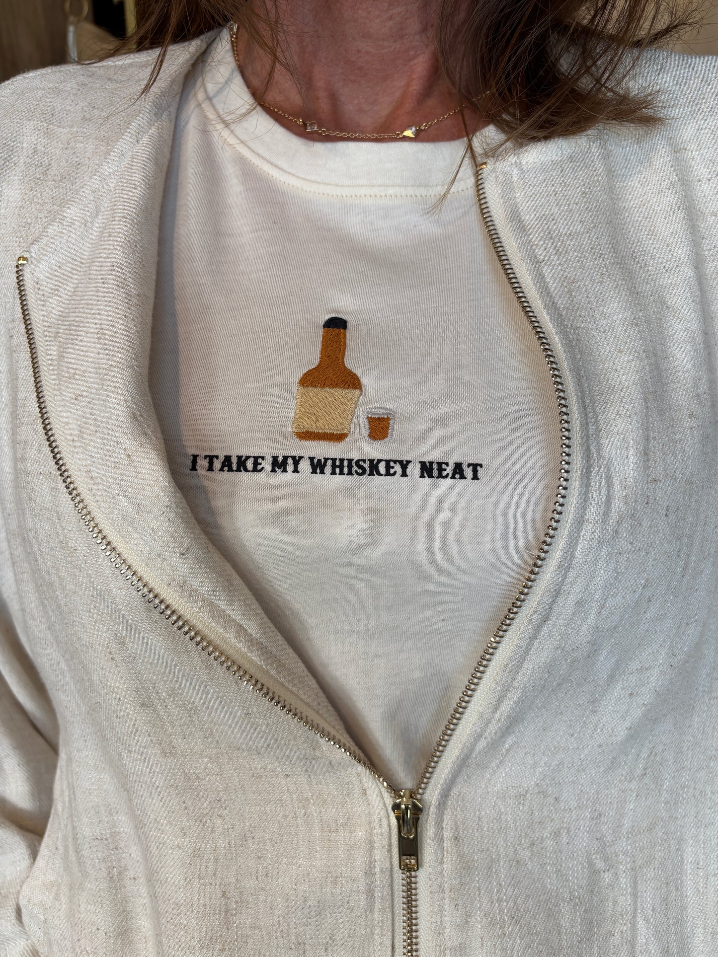Whisky Embroidery Tee