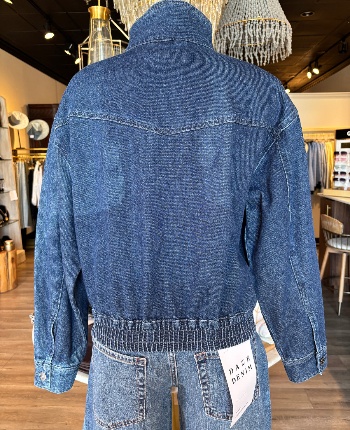 Phantom Finnel Neck Jacket - Denim