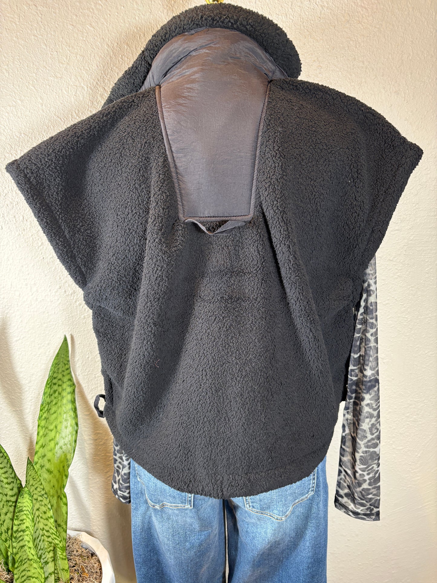 Oversized Sherpa Vest