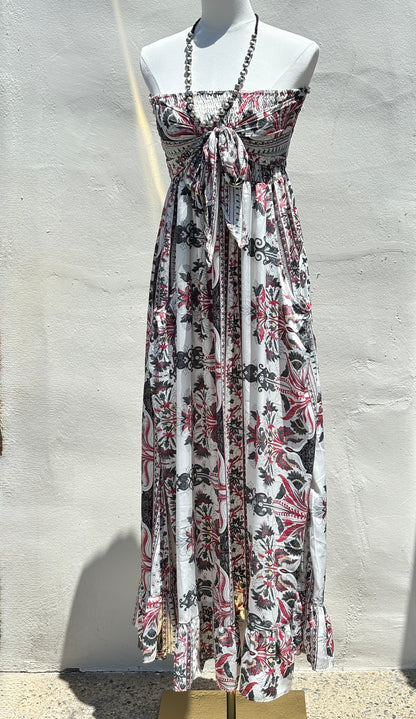 Multi print Long Dress-Kar