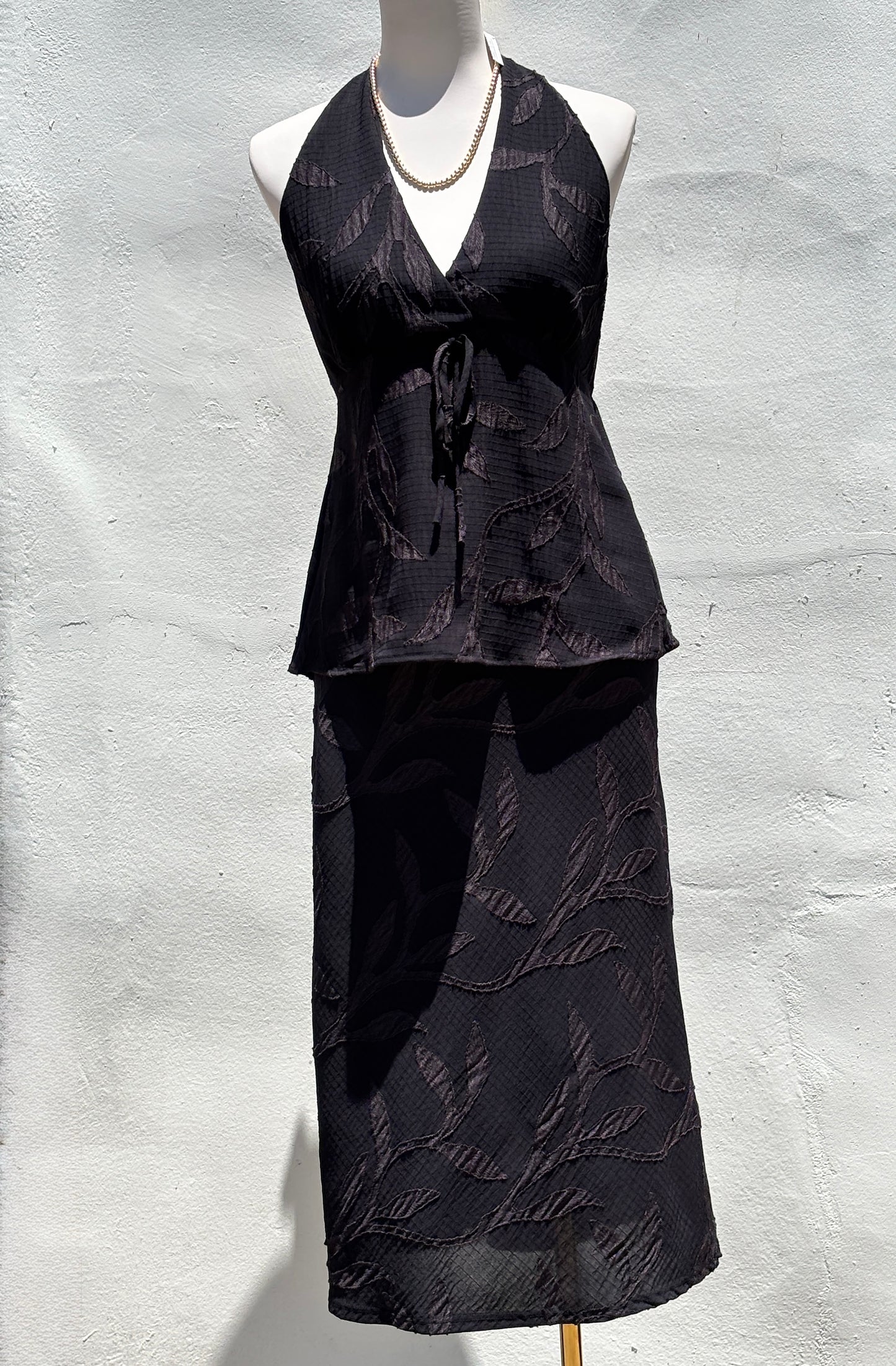 Halter Top Skirt Set-MRose
