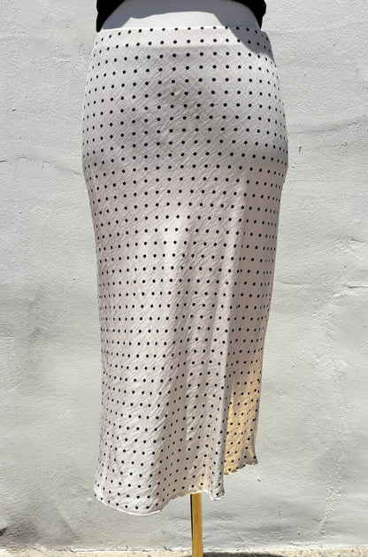 Pokadot Taupe Skirt-Mrose