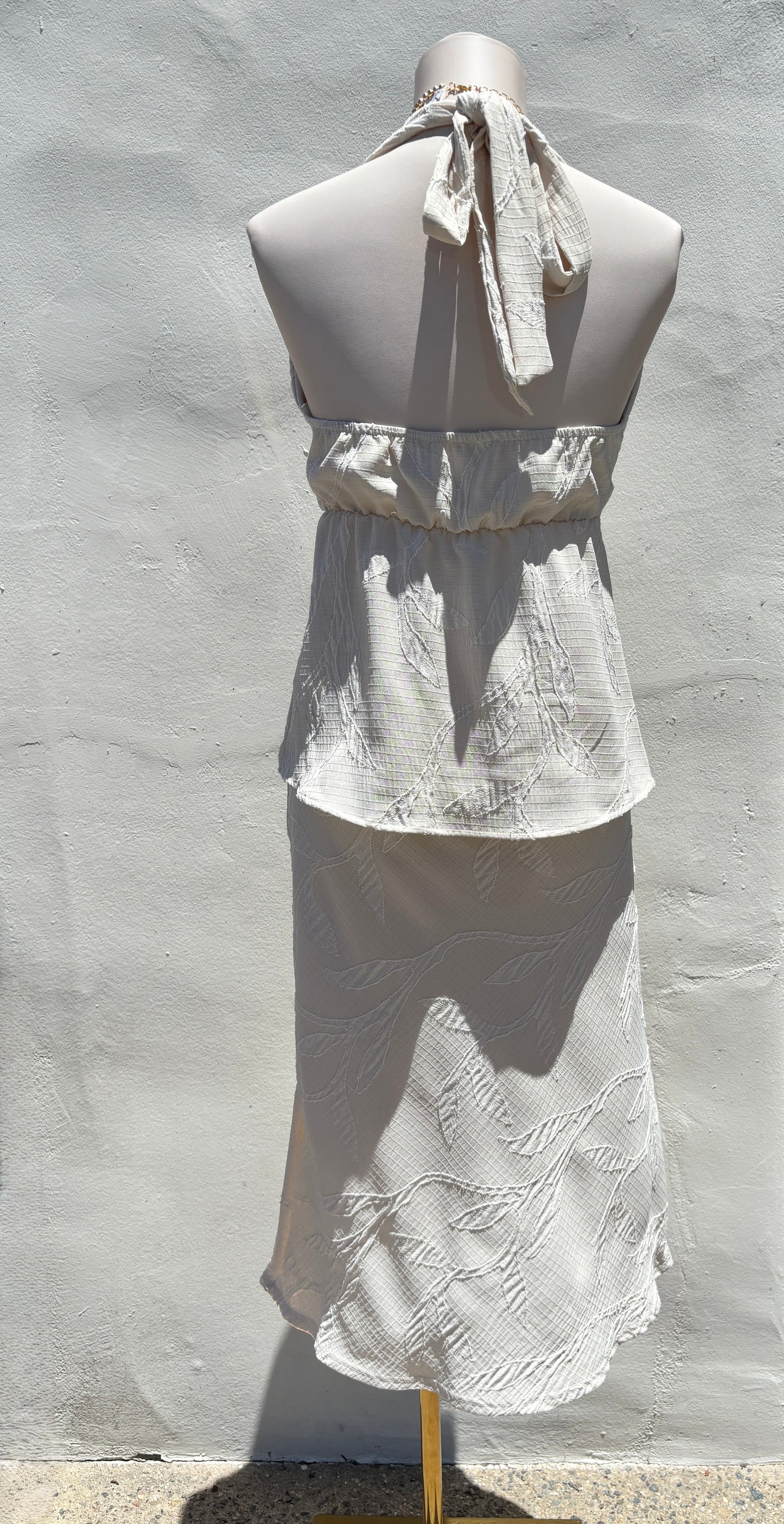 Halter Top Skirt Set-MRose