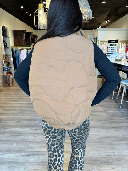 Puff Vest With drawstrings