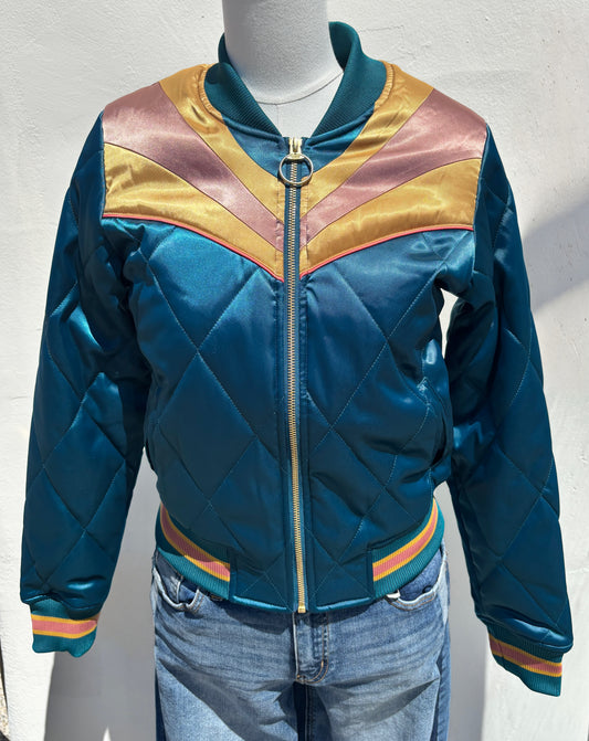 Peacock Rising Sun Bomber Jacket