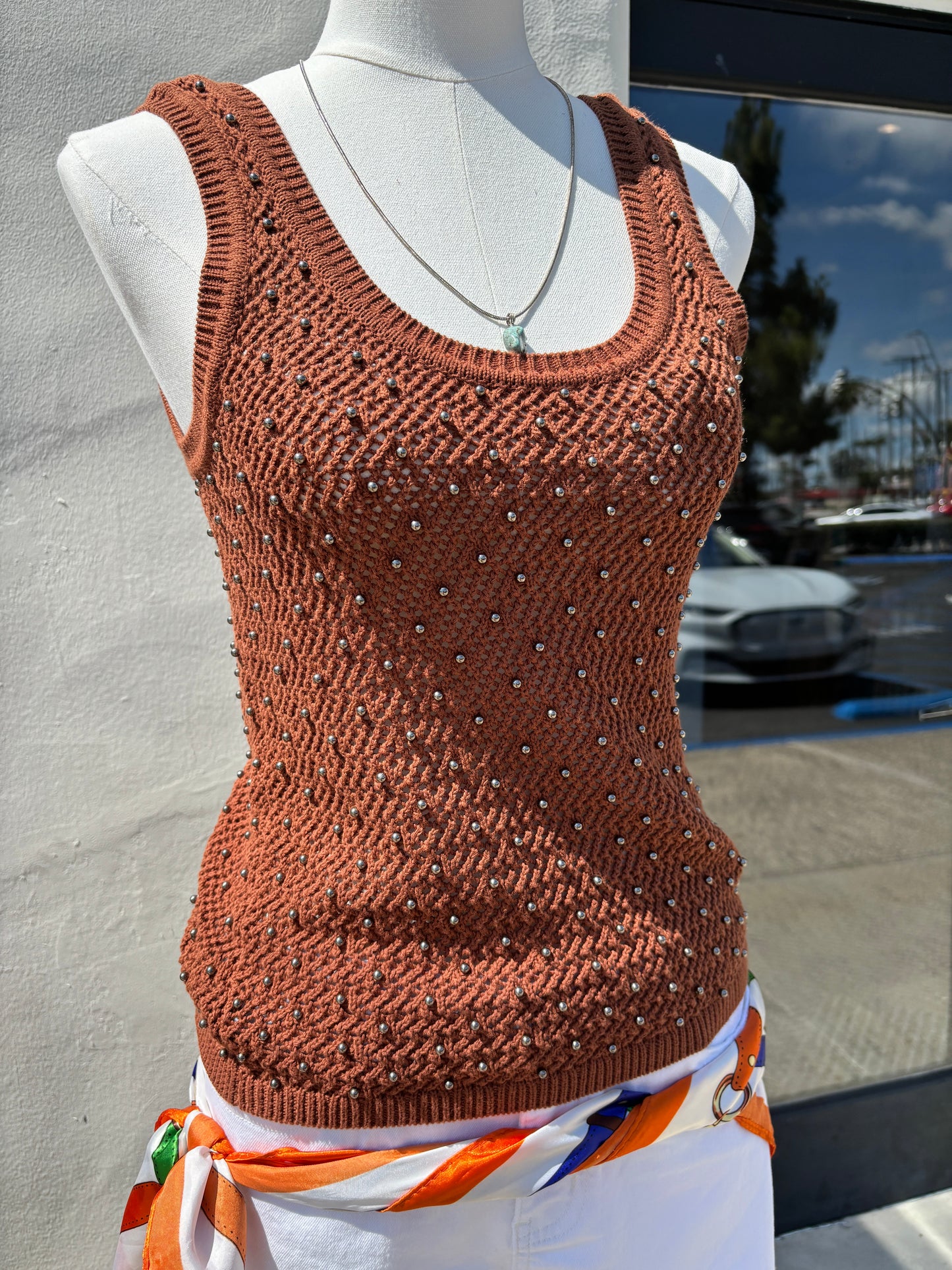 Dune Studded Tank-Ancient Clay-Sanc