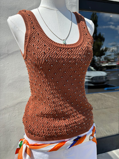 Dune Studded Tank-Ancient Clay-Sanc