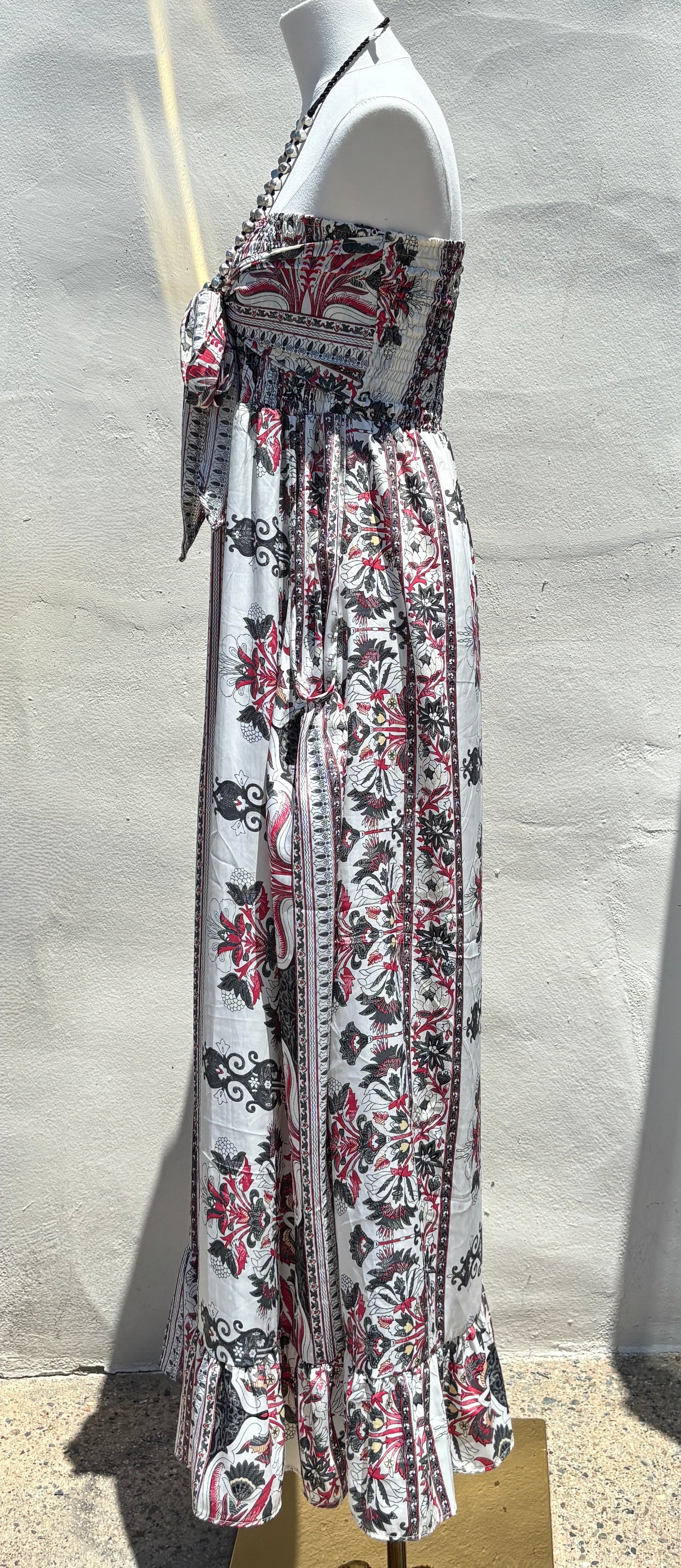 Multi print Long Dress-Kar
