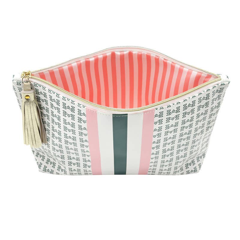 Oil Cloth Pouch - Tiles