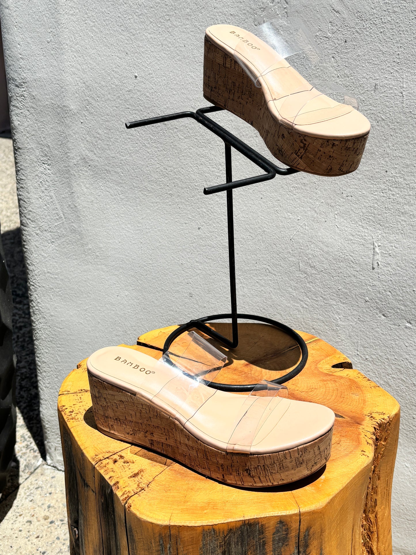 Clear Strap Wedge Shoe-Jo