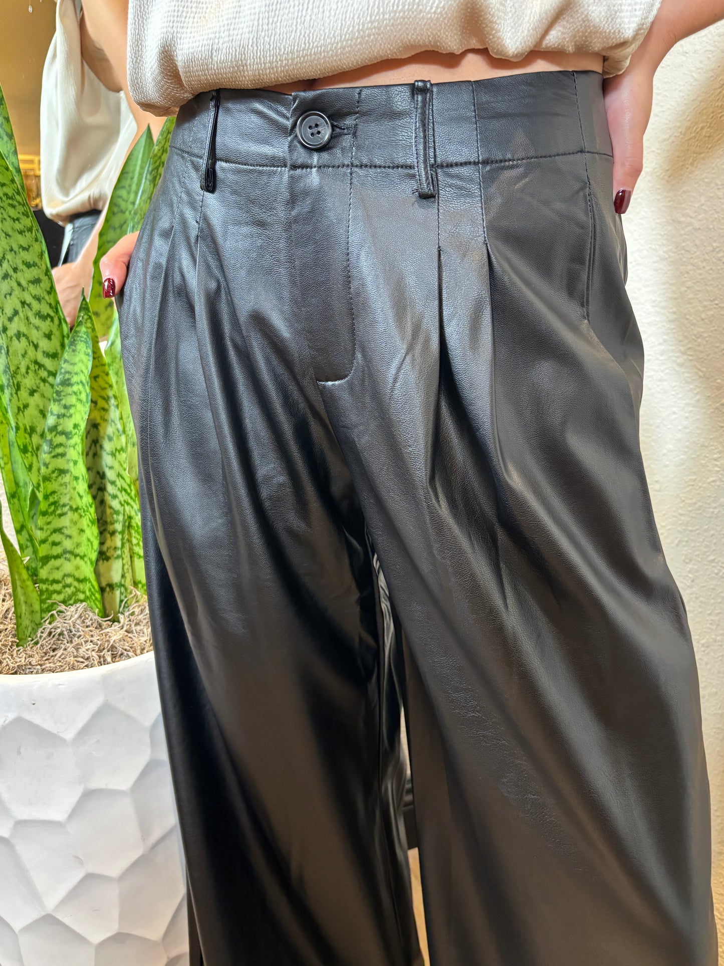 Faux Leather Pants