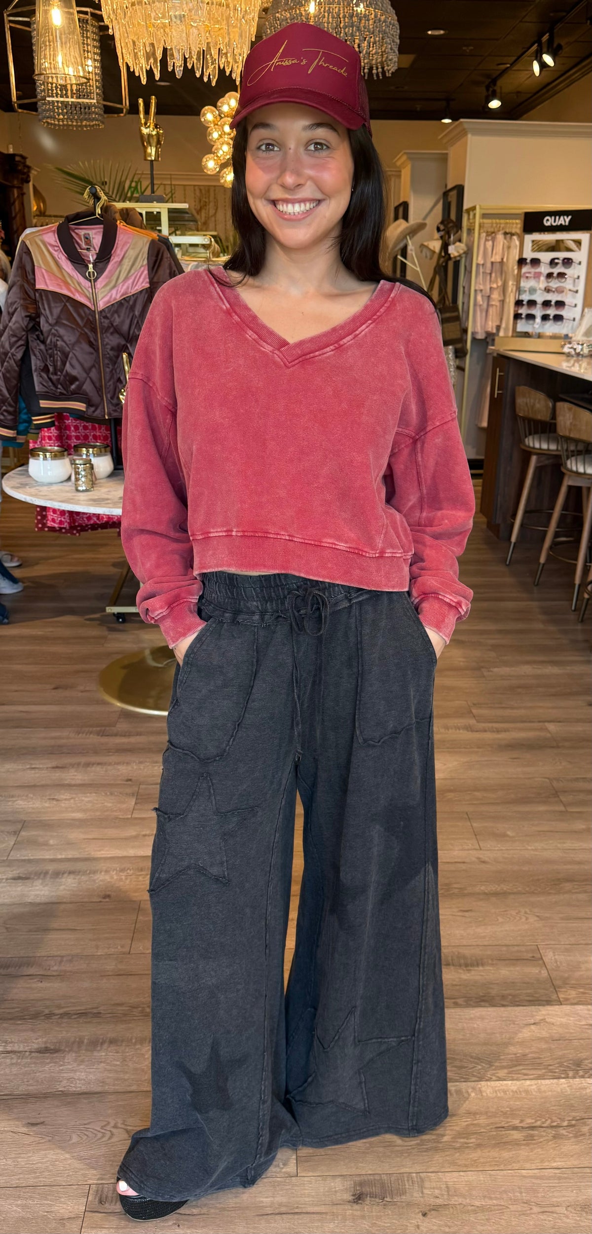 V-Neck Sweat Shirt