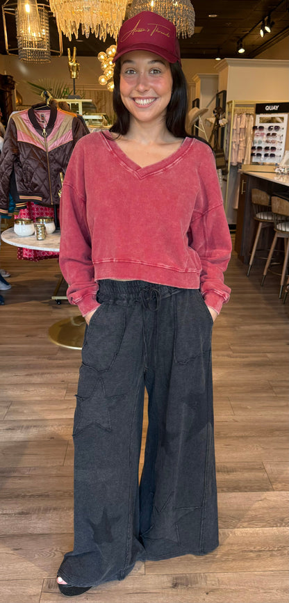 V-Neck Sweat Shirt