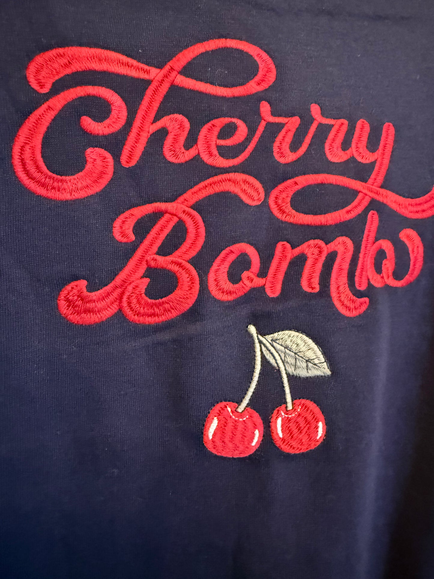 Cherry Fleece Relaxed Fit Sweatshirt