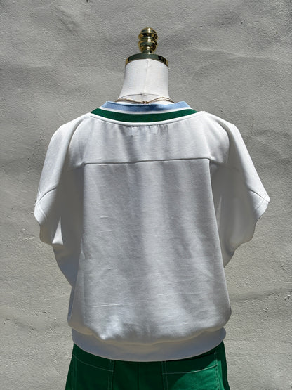 White S/Sleeve Sweatshirt-Gi