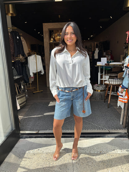 Soft Tuck Blouse-LT