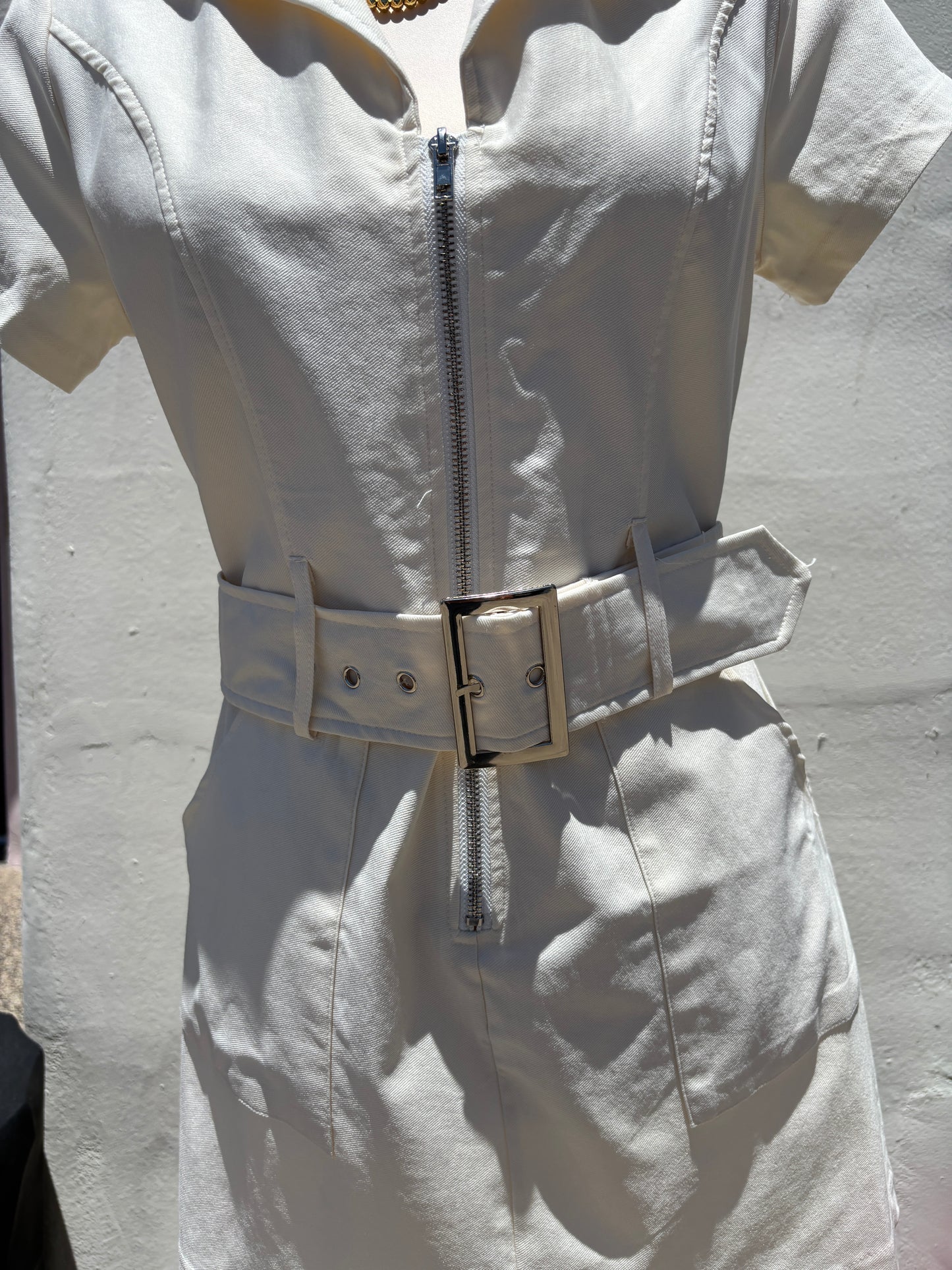 Belted Western Mini Dress