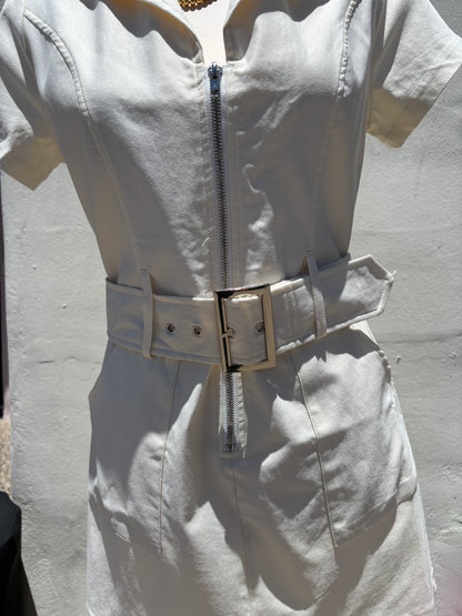 Belted Western Mini Dress