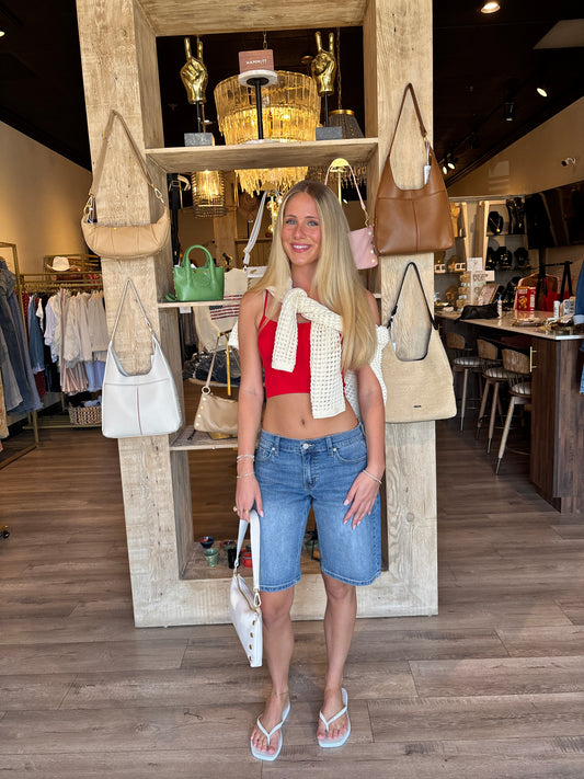 Low Rise Med Denim Classic Jort-JBD