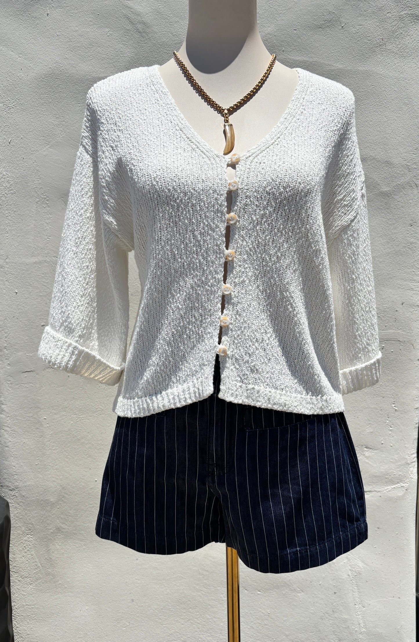 Button Front Sweater-sanc