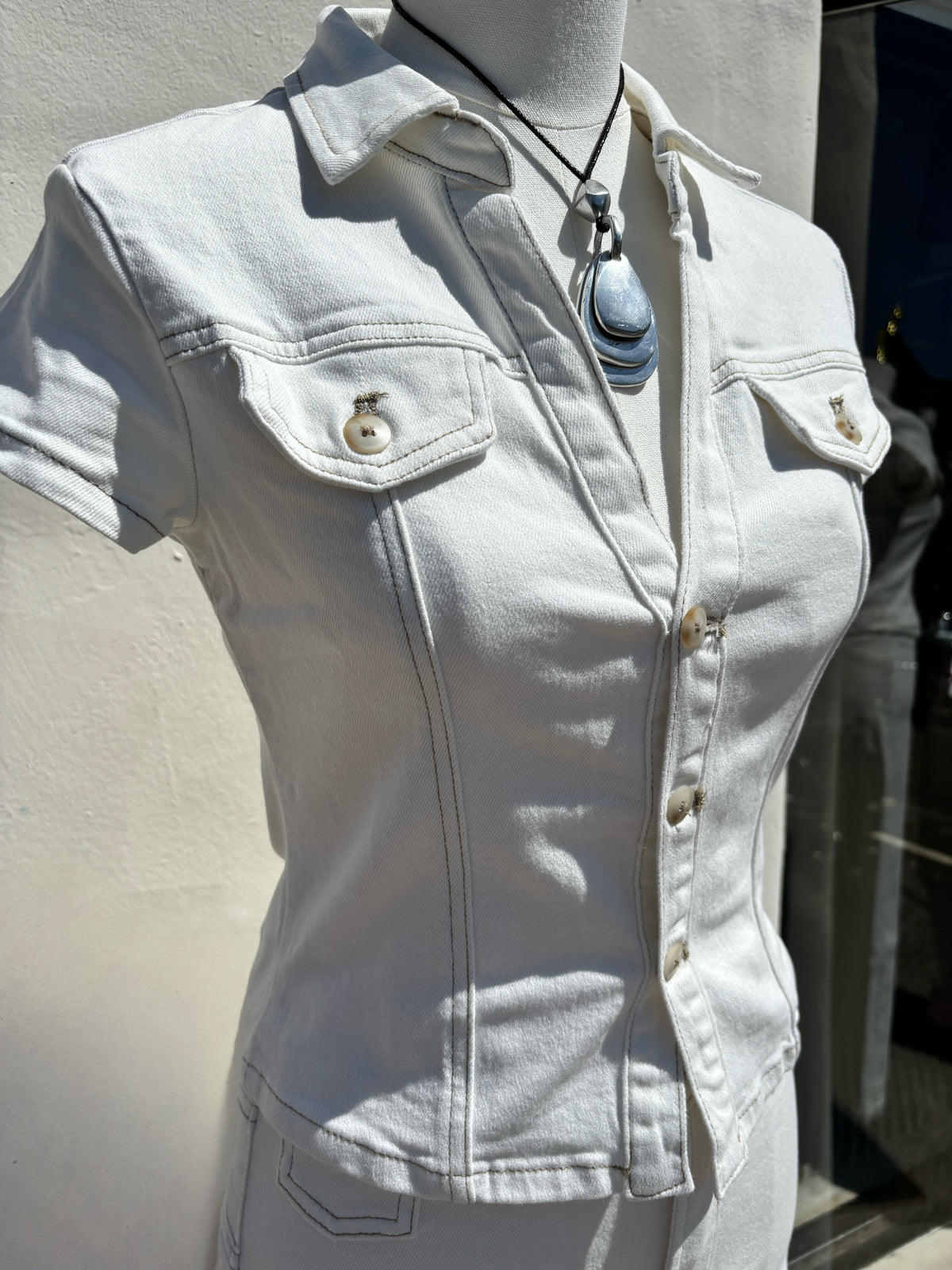 Off White Fitted Jacket-ml