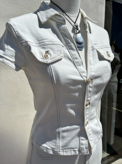 Off White Fitted Jacket-ml
