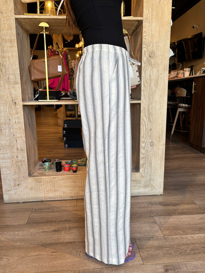 Strip Pant w/Drawstring-Poem