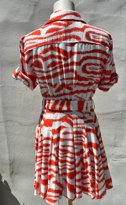 Belted Print Mini Rust
