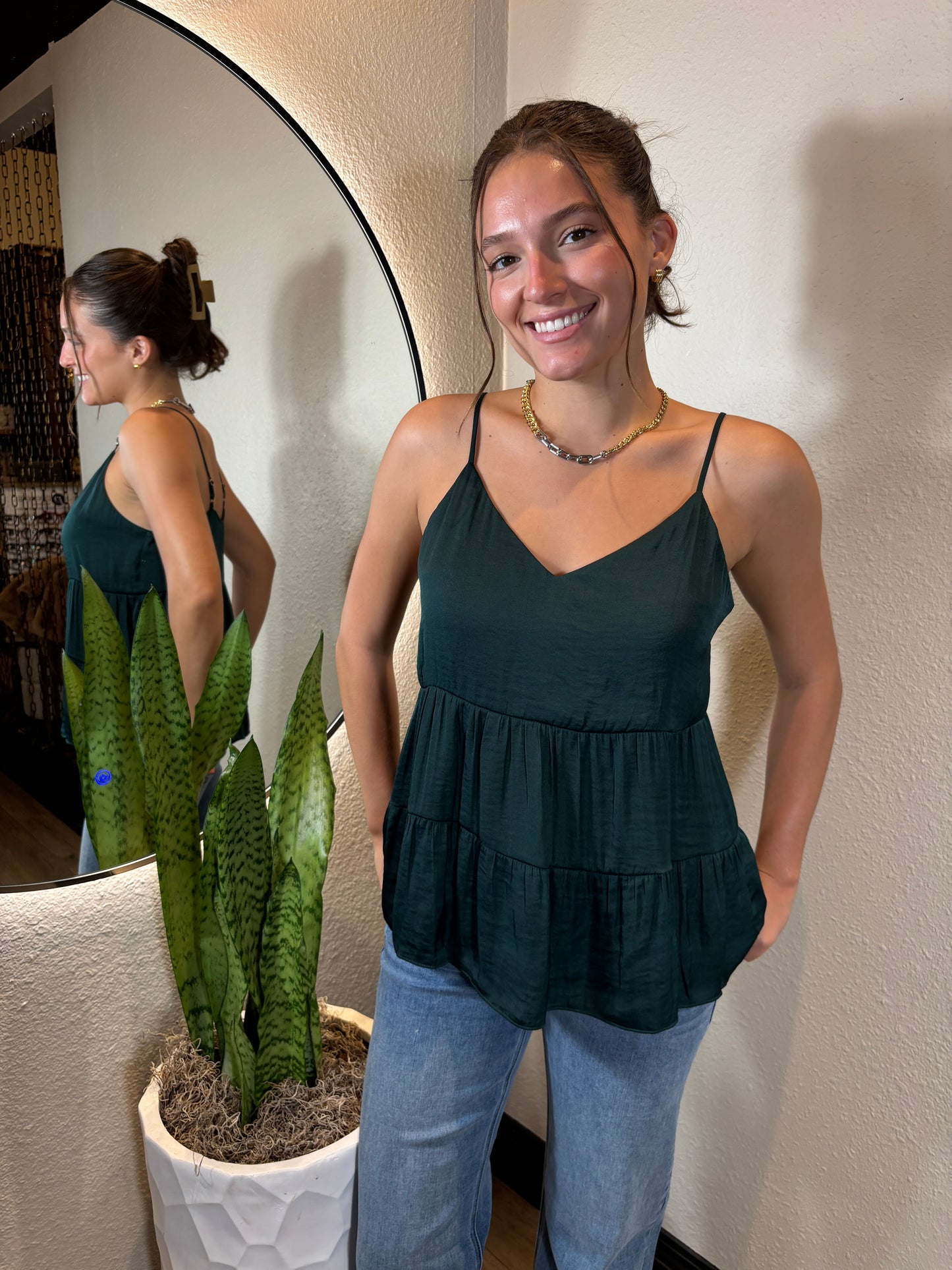 V-Neck Tiered Cami