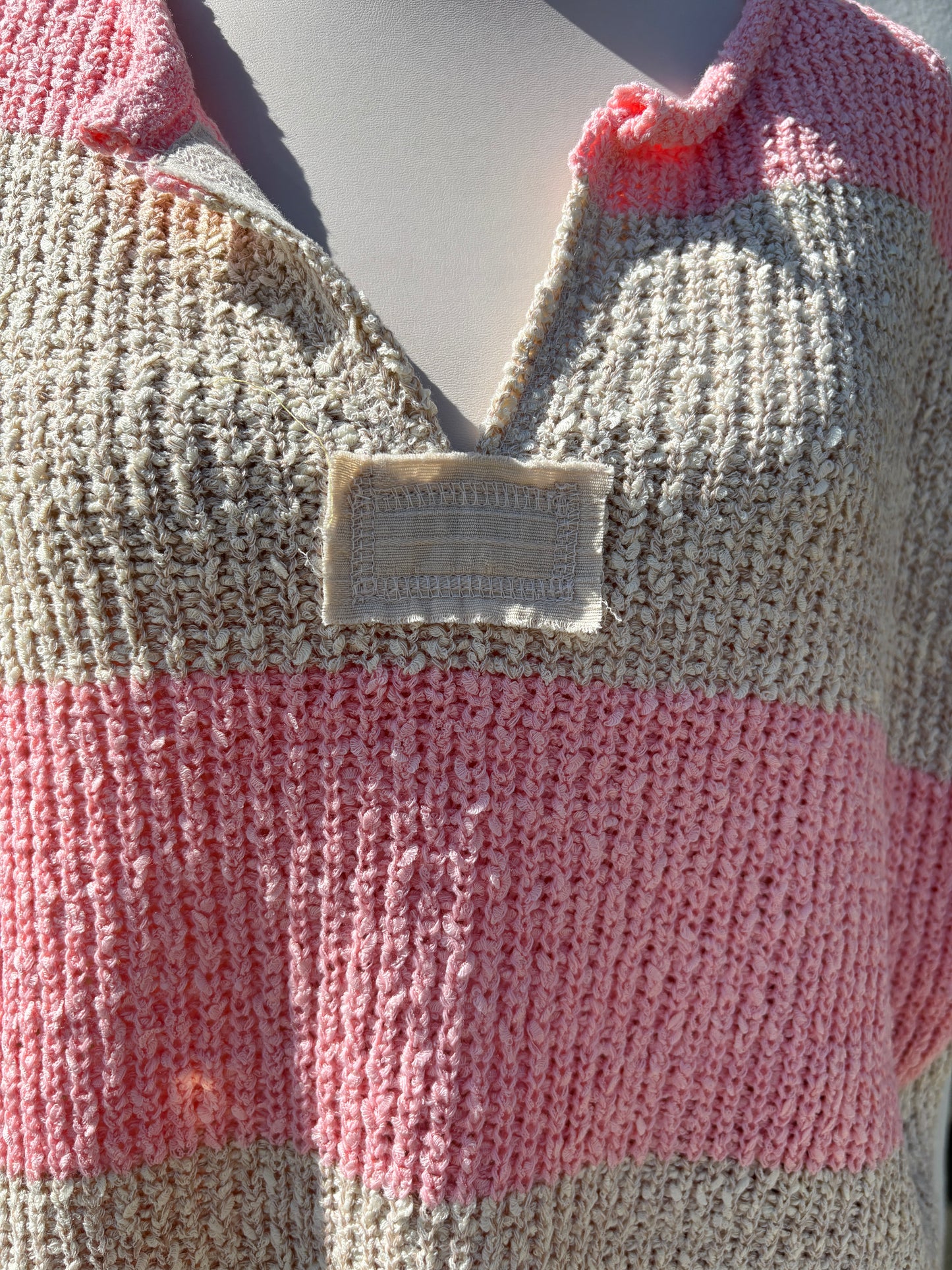 Strip Bubblegum/Oatmeal Sweater-Illa