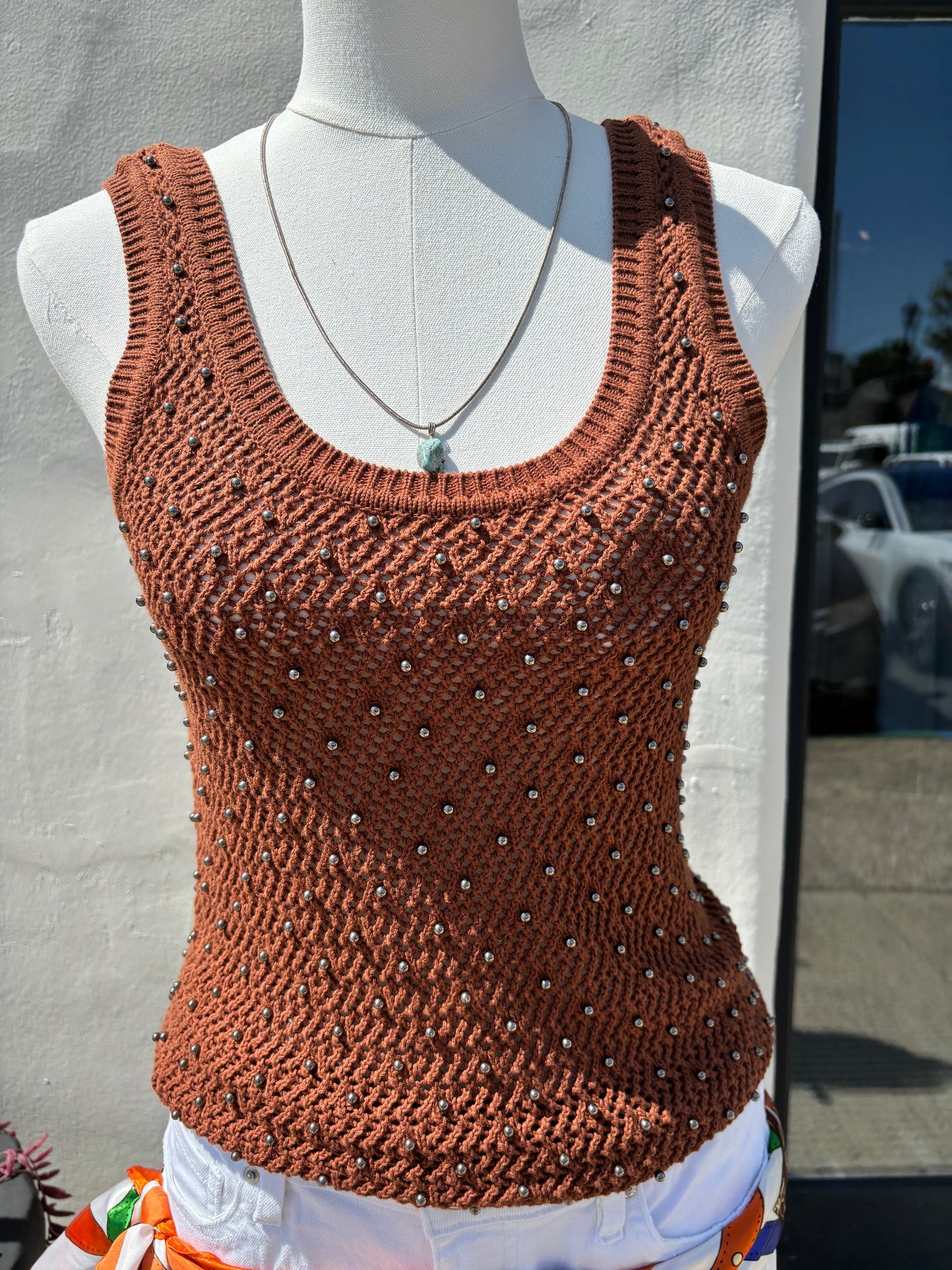 Dune Studded Tank-Ancient Clay-Sanc