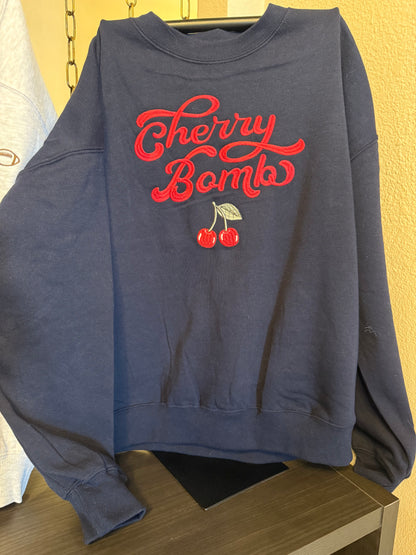 Cherry Fleece Relaxed Fit Sweatshirt