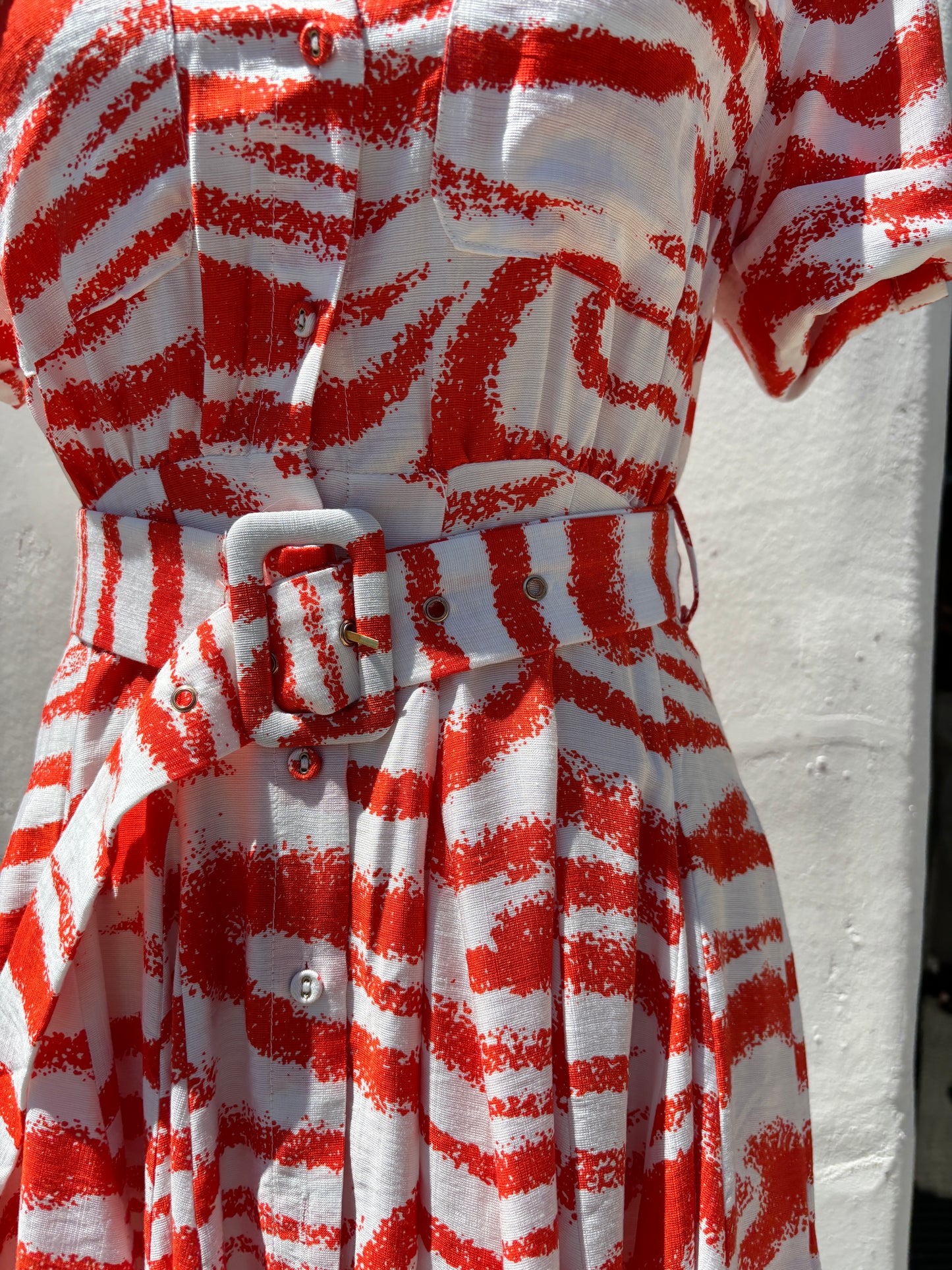 Belted Print Mini Rust