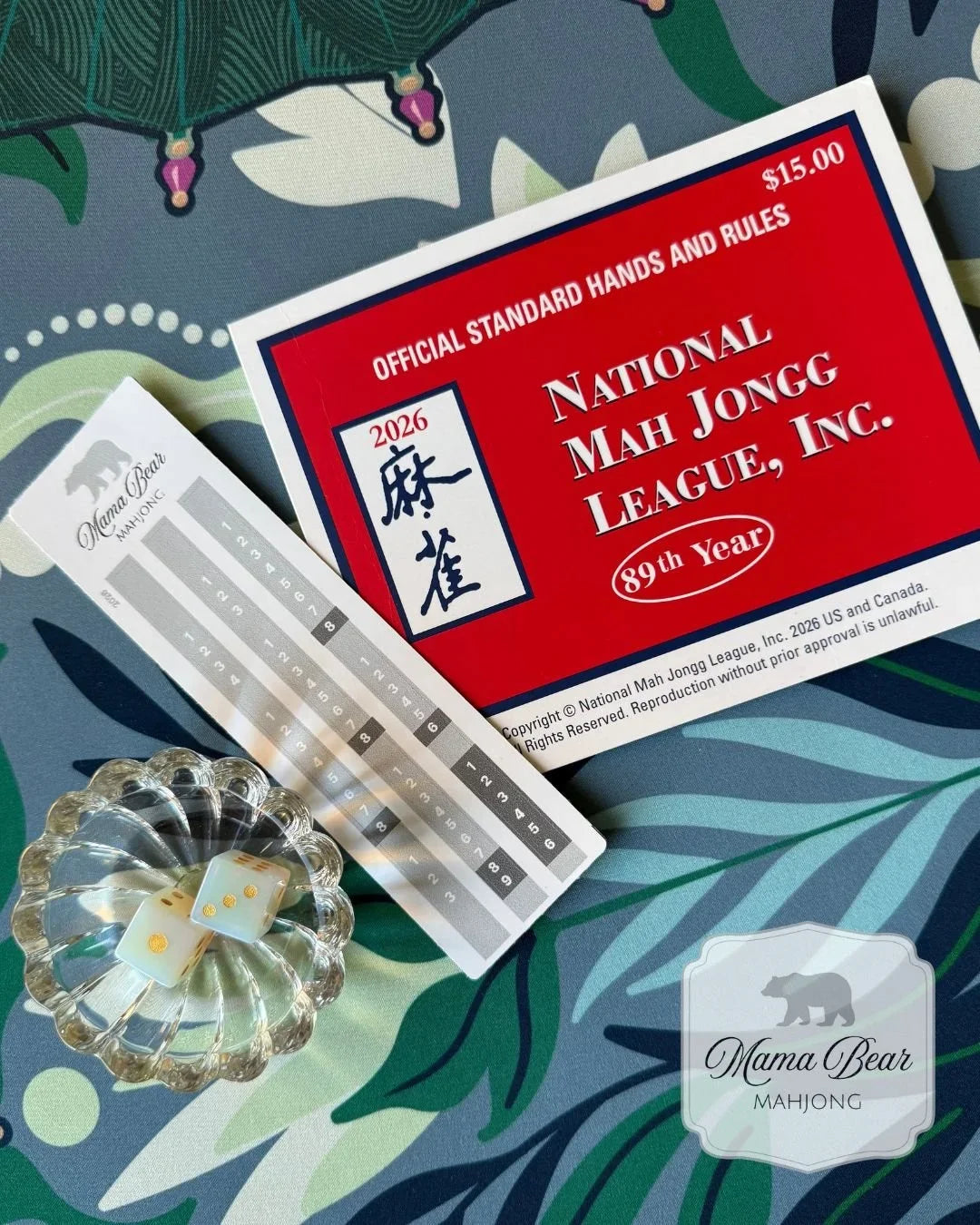 National Mah Jongg League Card (with Line Numbers)