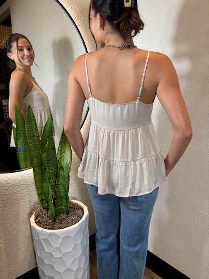 V-Neck Tiered Cami