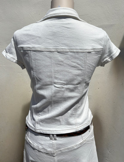 Off White Fitted Jacket-ml
