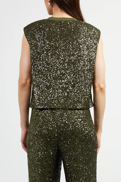 Sequin Bubble Muscle Tank