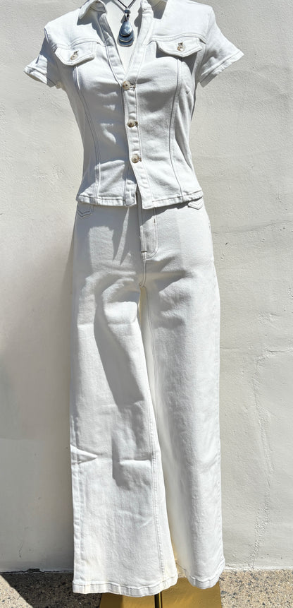 White Denim Pant -ml