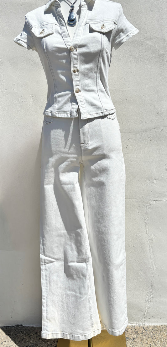 White Denim Pant -ml