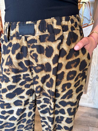 Leopard Silk Pant-Poem