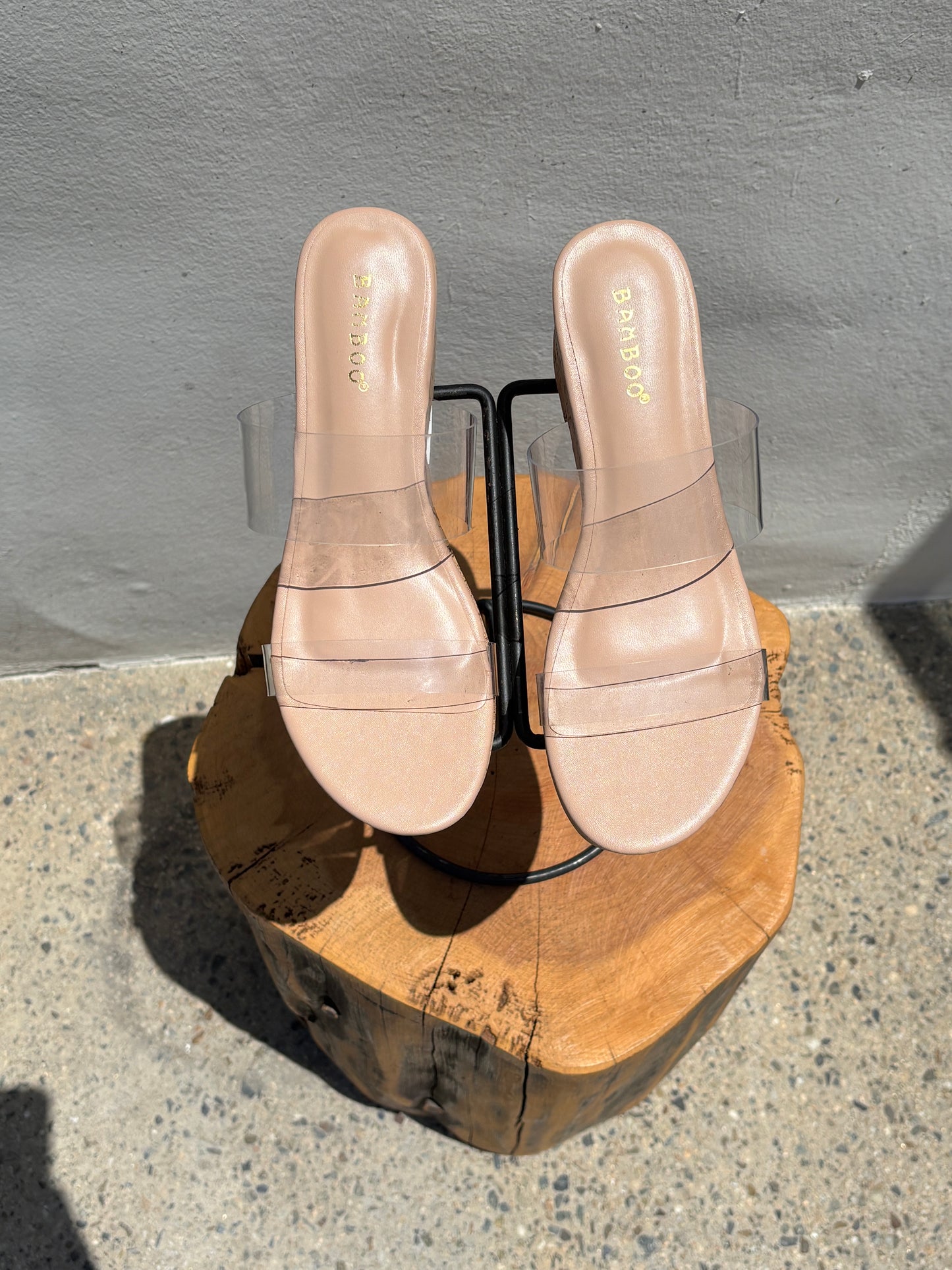 Clear Strap Wedge Shoe-Jo