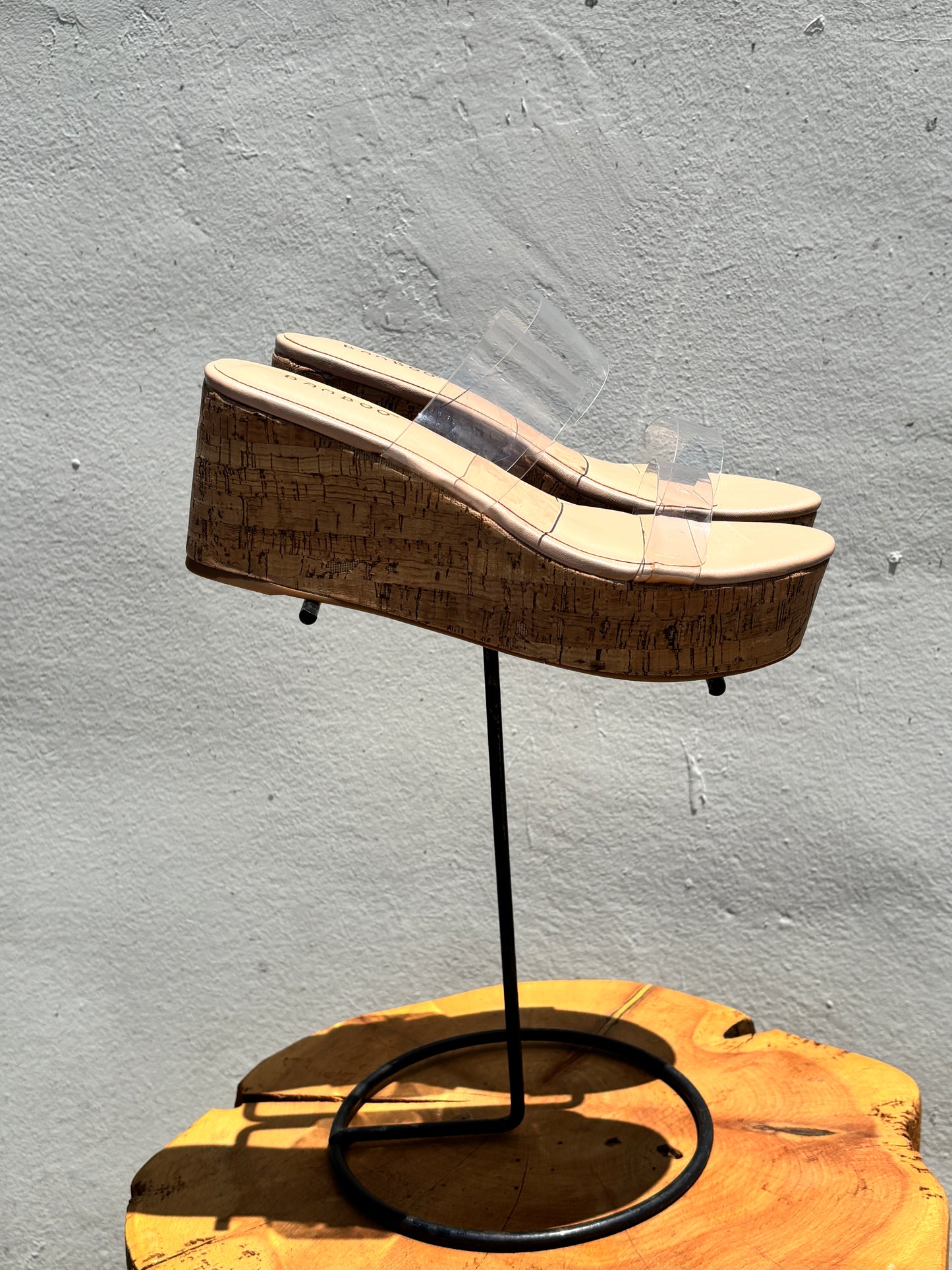 Clear Strap Wedge Shoe-Jo
