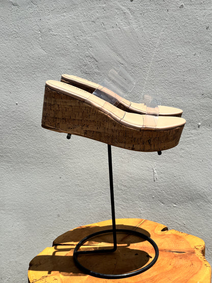 Clear Strap Wedge Shoe-Jo