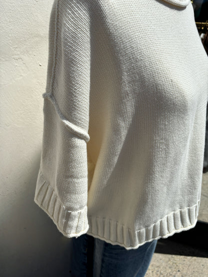 S/S Ecru Sweater-ml