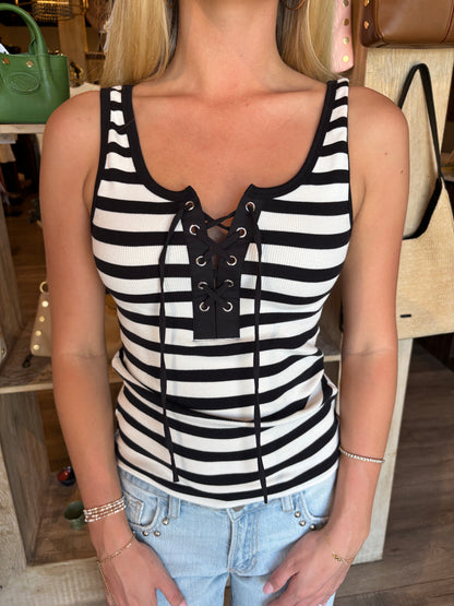 Lace Up Tank-Sanc