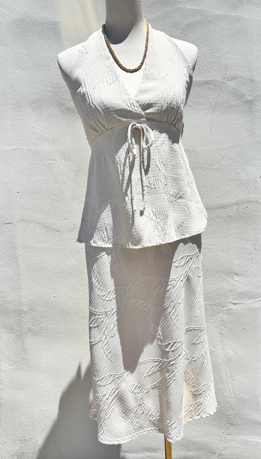 Halter Top Skirt Set-MRose