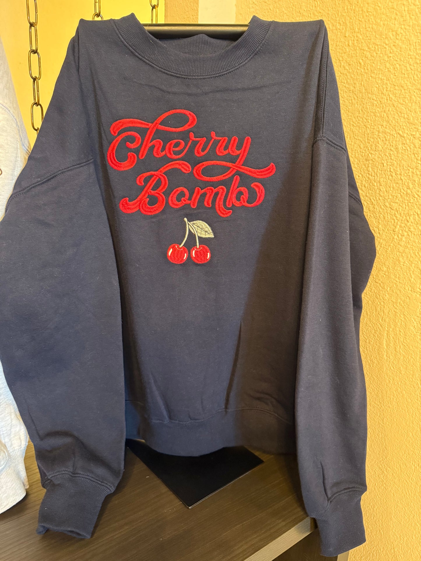 Cherry Fleece Relaxed Fit Sweatshirt